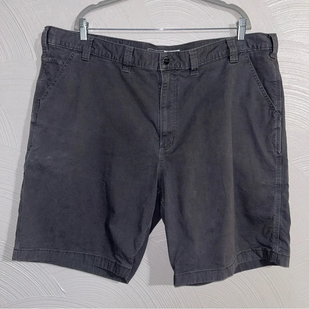 Carhartt Shorts Men Rugged Flex Relaxed Fit Cargo Gray Canvas BS2514-M Size 46